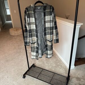 Natural Reflections Plaid Open-Front Jacket